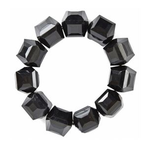 Tarina Tarintino Black Faceted Bead Bracelet